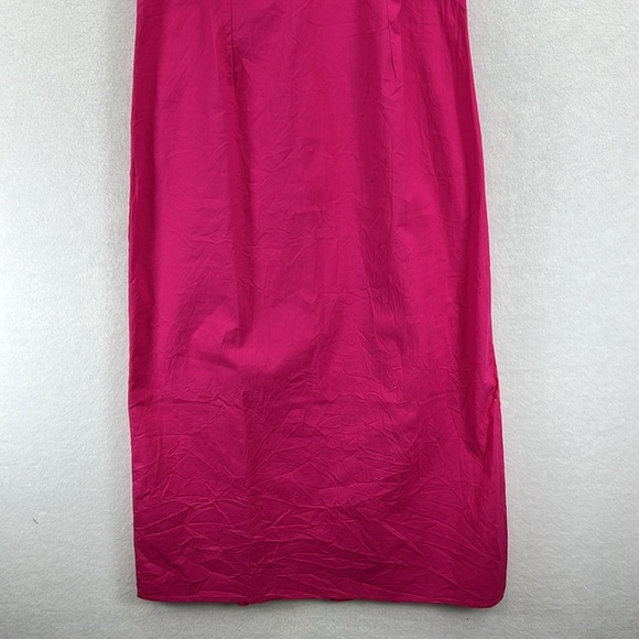 Lush Maxi Dress Sz L Fushia Spaghetti Straps
Front Tie/Bow Side Slit Like New - Picture 4 of 8